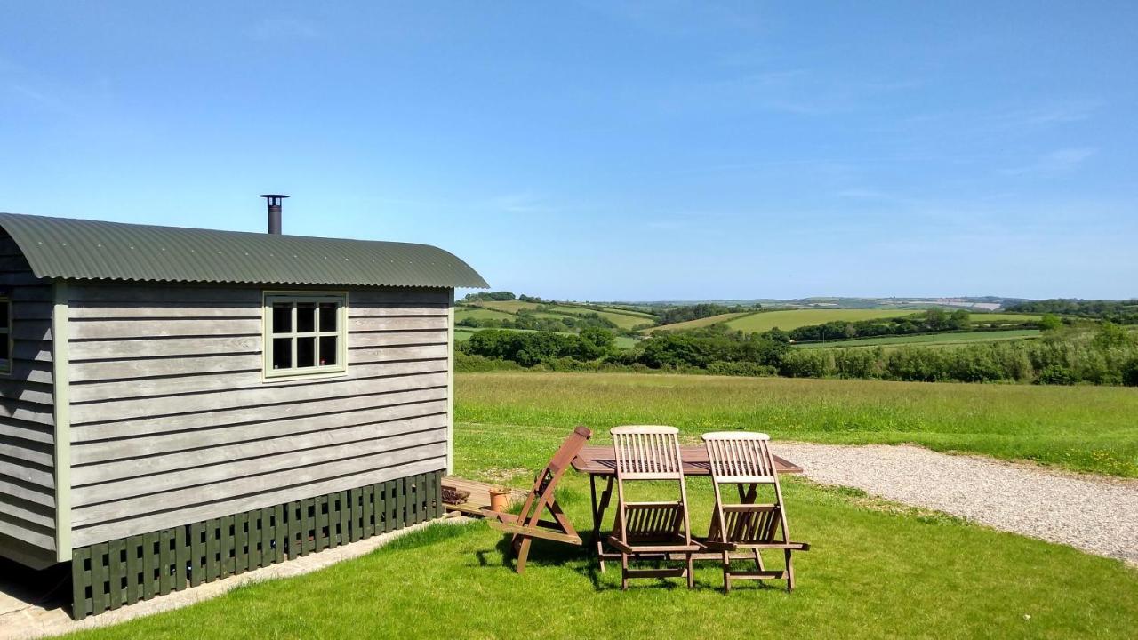 Shepherd'S Lodge - Shepherd'S Hut With Devon Views For Up To Two People And One Dog Wrangaton Dış mekan fotoğraf